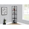 Monarch Specialties Bookshelf, Bookcase, Etagere, Corner, 4 Tier, 60"H, Office, Bedroom, Metal, Laminate, Black I 3649 - alternate 2